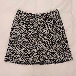 Princess Polly Black and Cream Mini Skirt